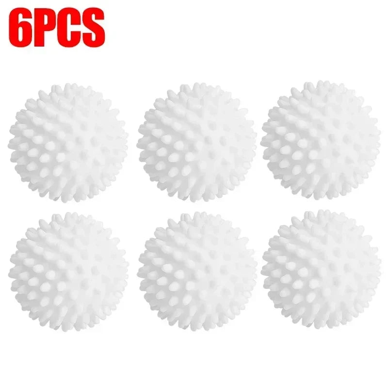 Reusable Anti-Winding Laundry Dryer Balls | 11 Colors, 6.5cm Laundry Dryer Balls Qme White 6pcs