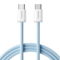 Baseus 100W USB-C Cable 5A Fast Charging – iPhone 15, MacBook USB-C Charging Cable Qst Blue 1m