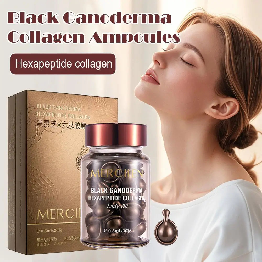 Black Ganoderma Collagen Eye Cream Hydrating Ampoules 30pc Hydrating Eye Cream Qme
