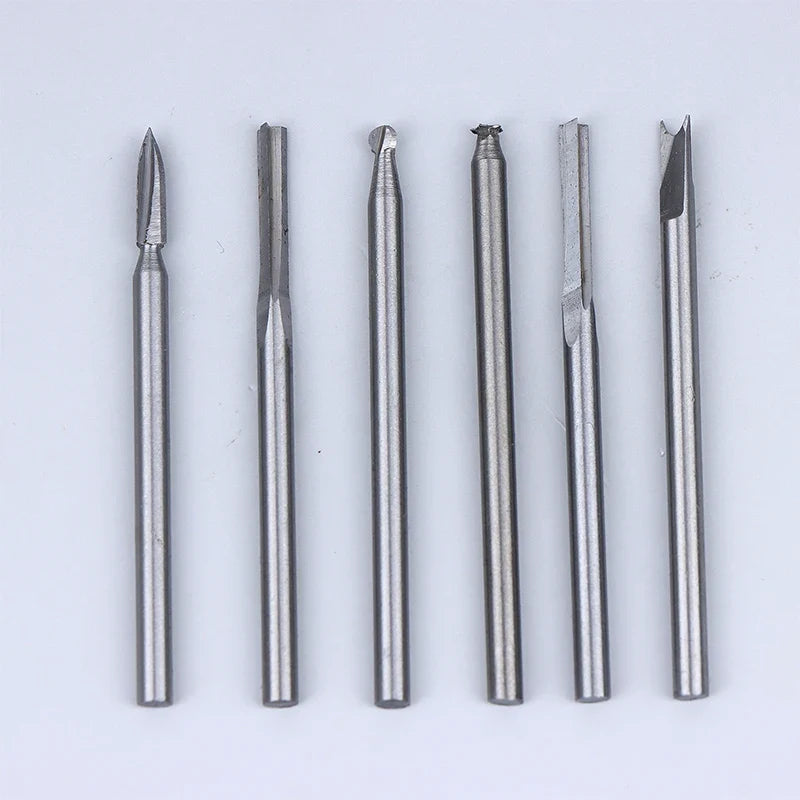5-Piece Wood Carving Drill Bits Set – Rotary Tool Compatible Wood Carving Bits Qme 6pcs