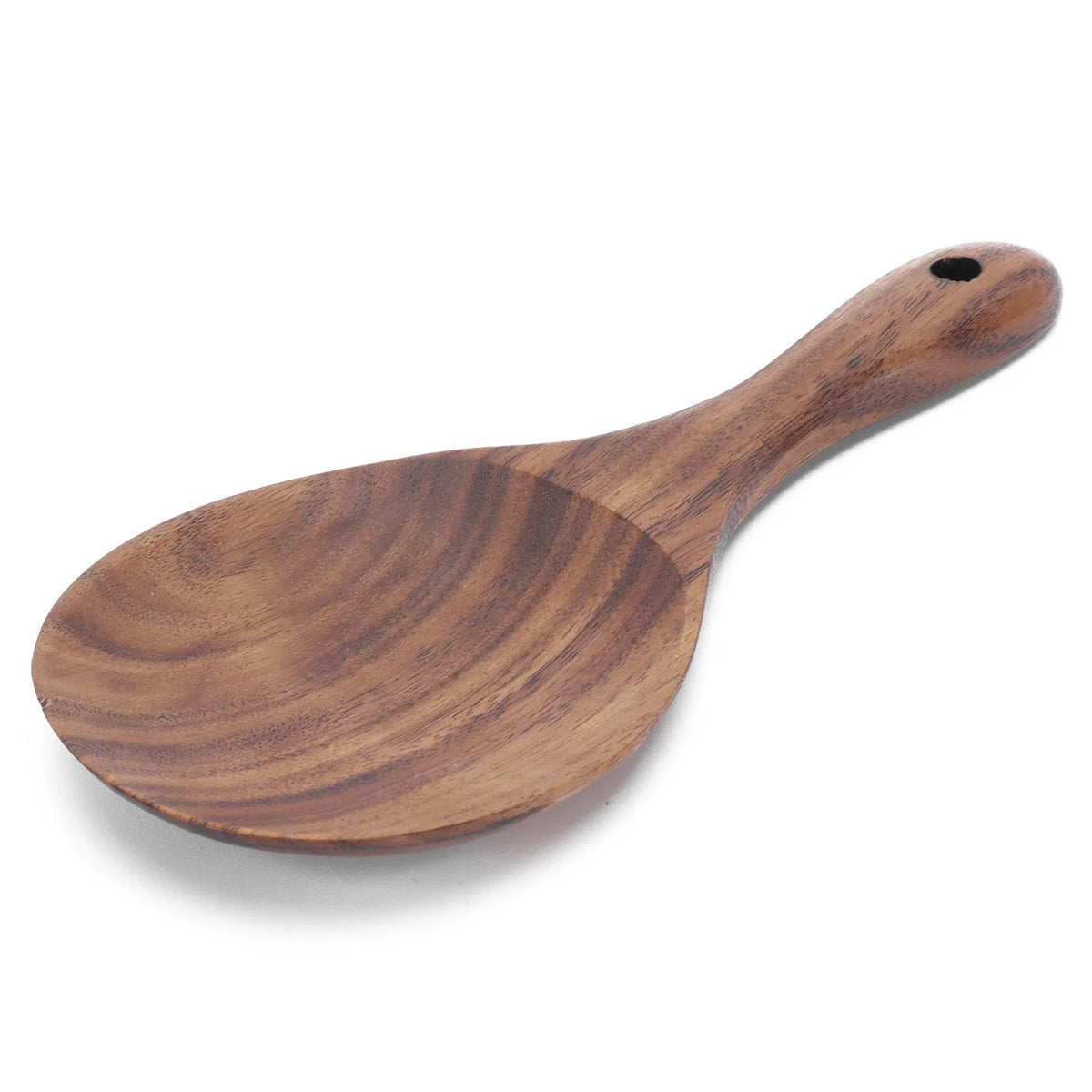 Wooden Rice Paddle Spoon – Large Kitchen Serving Scoop Wooden Serving Spoon Qme