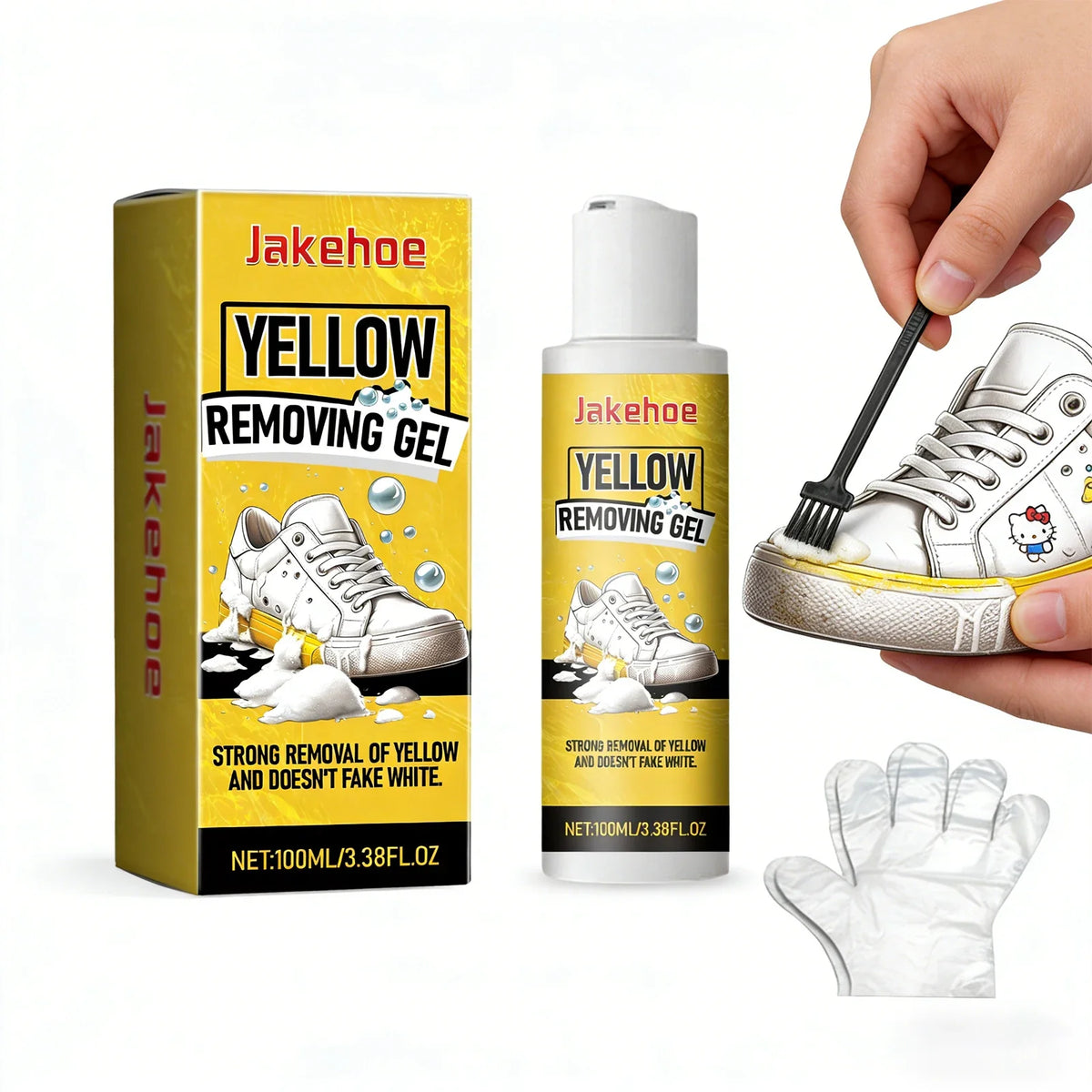 White Shoe Cleaning Gel – Remove Stains & Yellowing | Qme Shoe Cleaning Gel Qme