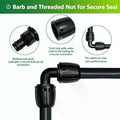 1/2-Inch Drip Irrigation Elbow Connector with Lock Nut Irrigation Elbow Fitting Qme Default Title