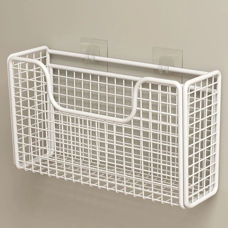 No-Drill Cabinet Door Storage Rack | Wall-Mounted Organizer Cabinet Door Rack Qme