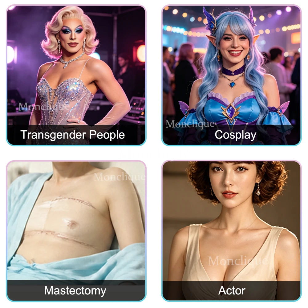 Silicone Breast Forms – Shaping Pads for Transgender & Drag Silicone Breast Forms Qst