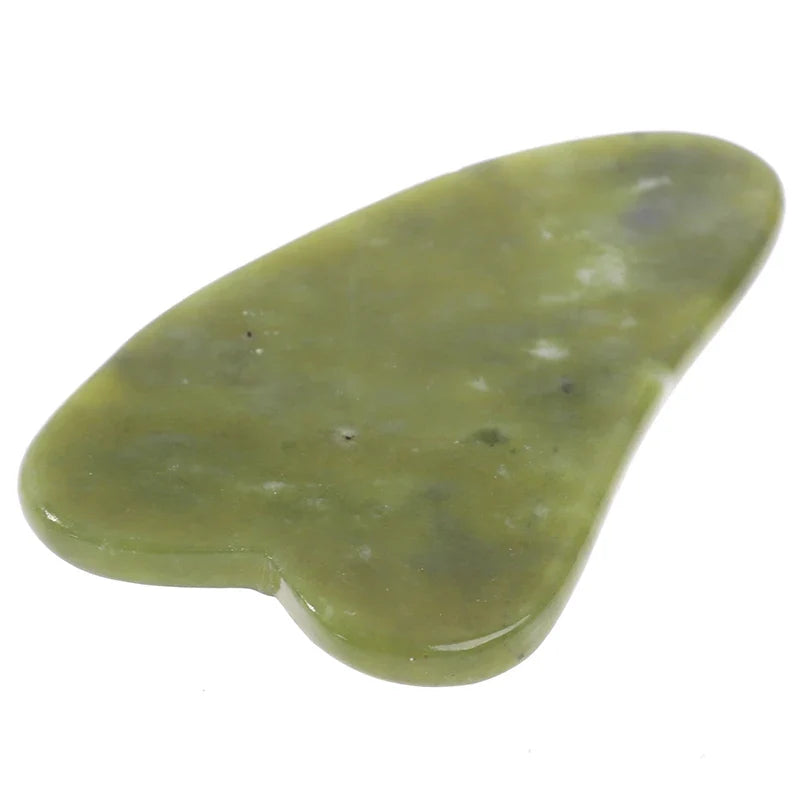 Gua Sha Green Jade Quartz Crystal Body Massage Board Gua Sha Massage Board Qme