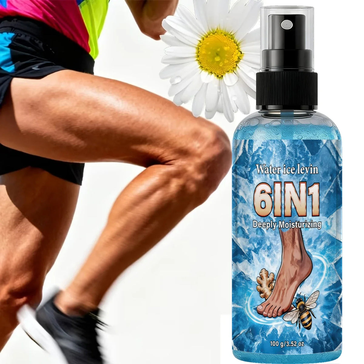 Ginger Bee Venom Foot Spray – Collagen & Mineral Oil Mist Foot Care Spray Qme