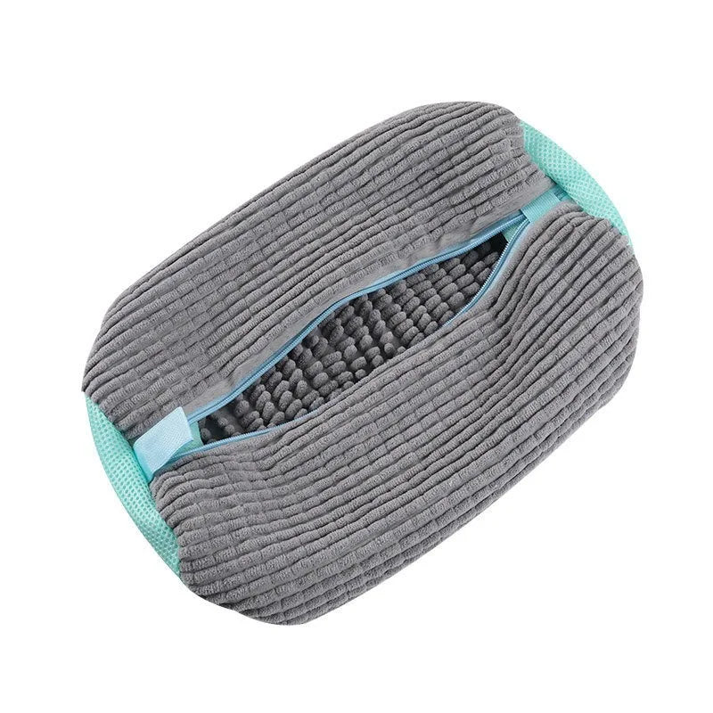 360° Shoe Washing Machine Bag – Anti-Deformation Laundry Bag Shoe Laundry Bag Qme grey 1pc