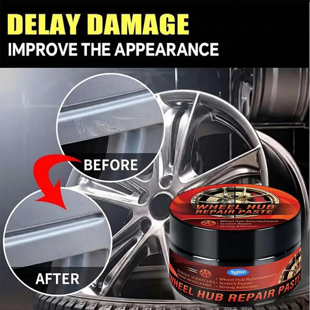 Wheel Hub Scratch Repair Polish Paste | Tire Rim Restorer Wheel Repair Paste Qme