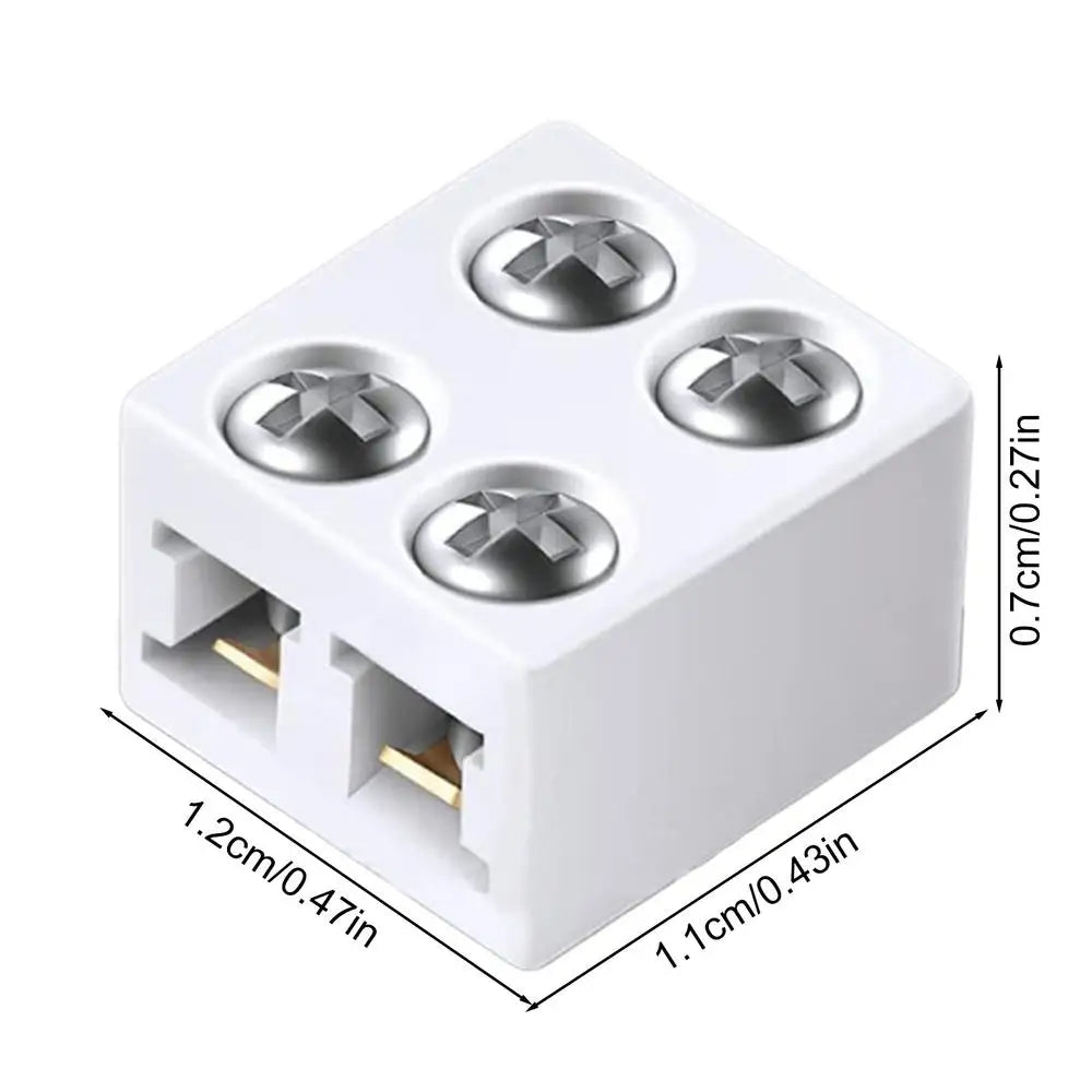2-Pin Solderless LED Strip Connectors | 5V 12V 24V Multi-Wire LED Strip Connector Qme 1PC