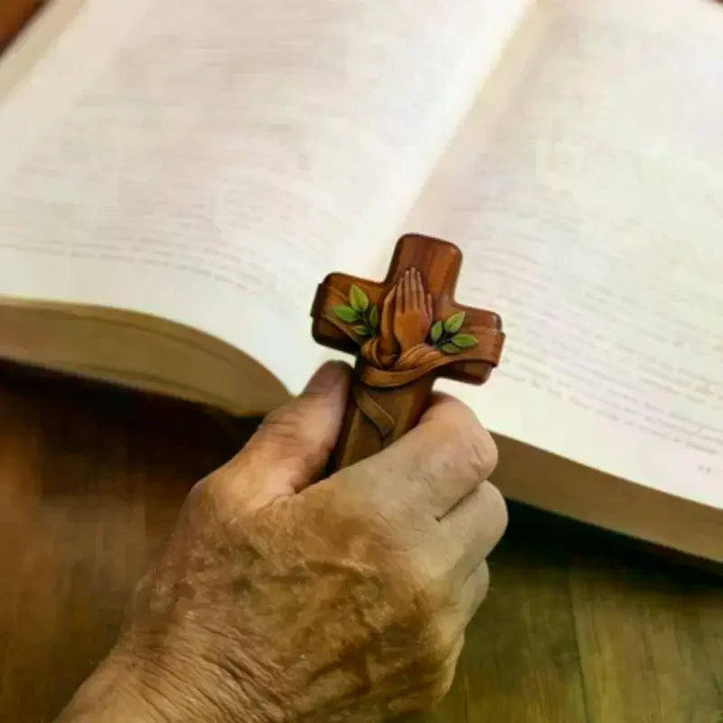 Pocket Prayer Cross with Card & Bag – Easter & Christmas Pocket Prayer Cross Qme