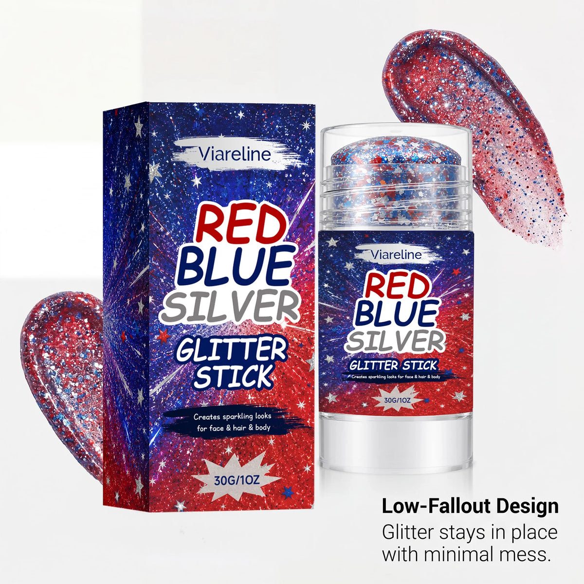 Glitter Makeup Stick – Face, Hair & Body Shimmer Cosmetic Glitter Makeup Stick Qst