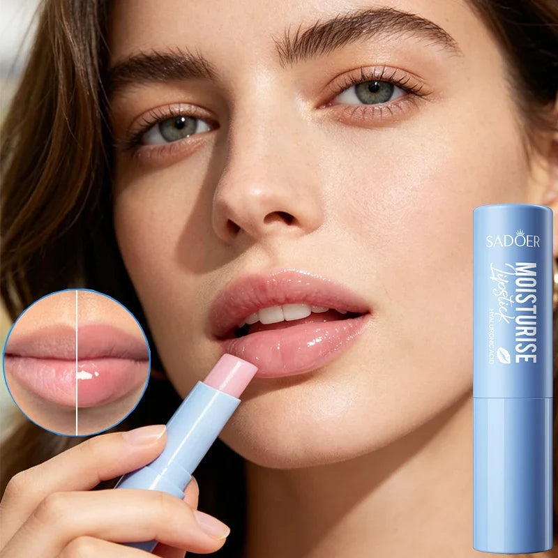 Hyaluronic Acid Lipstick – Hydrating Moisturizing Lip Color Moisturizing Lipstick Qme