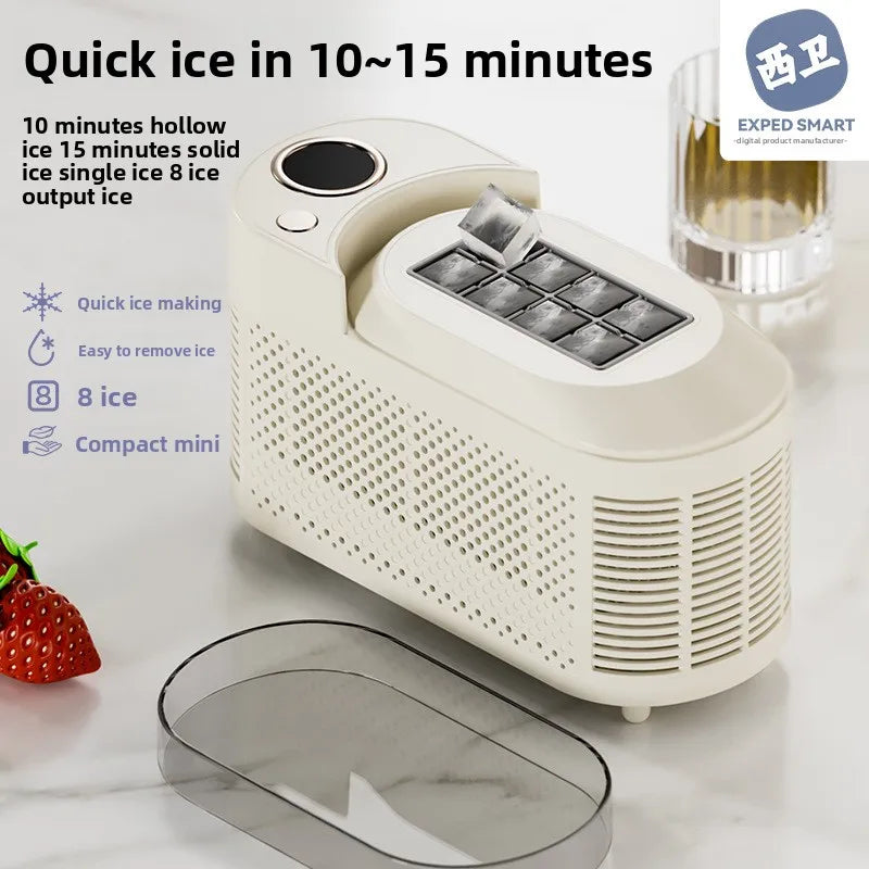 HAOYUNMA Mini Ice Maker – Portable Fast Cube Ice Machine Portable Ice Maker Qst