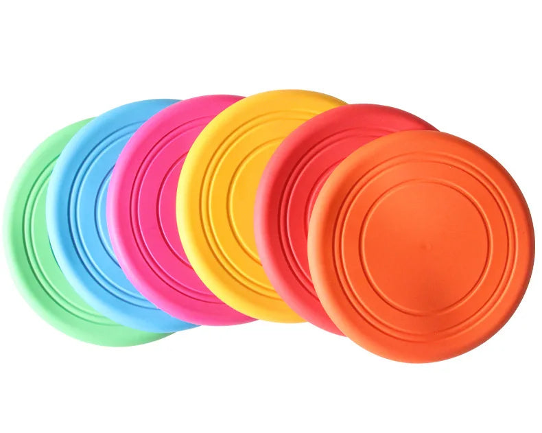 Silicone Flying Disc Interactive Dog & Cat Toy – 6 Colors Interactive Pet Toy Qme