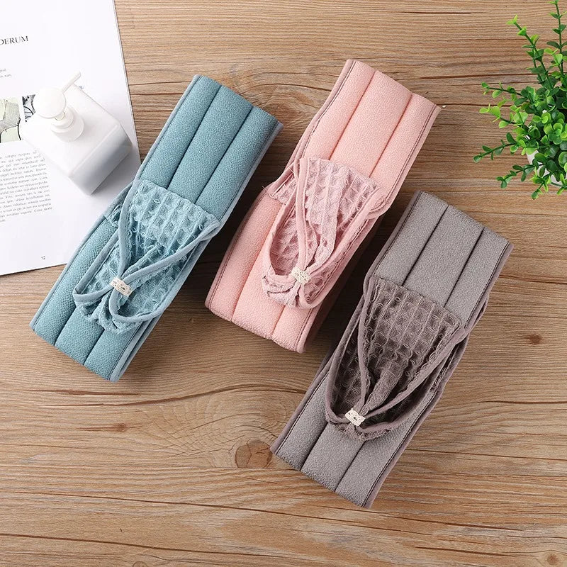 Viscose Shower Washcloth Body Scrubber Ball & Back Cleaner Body Scrubber Set Qme