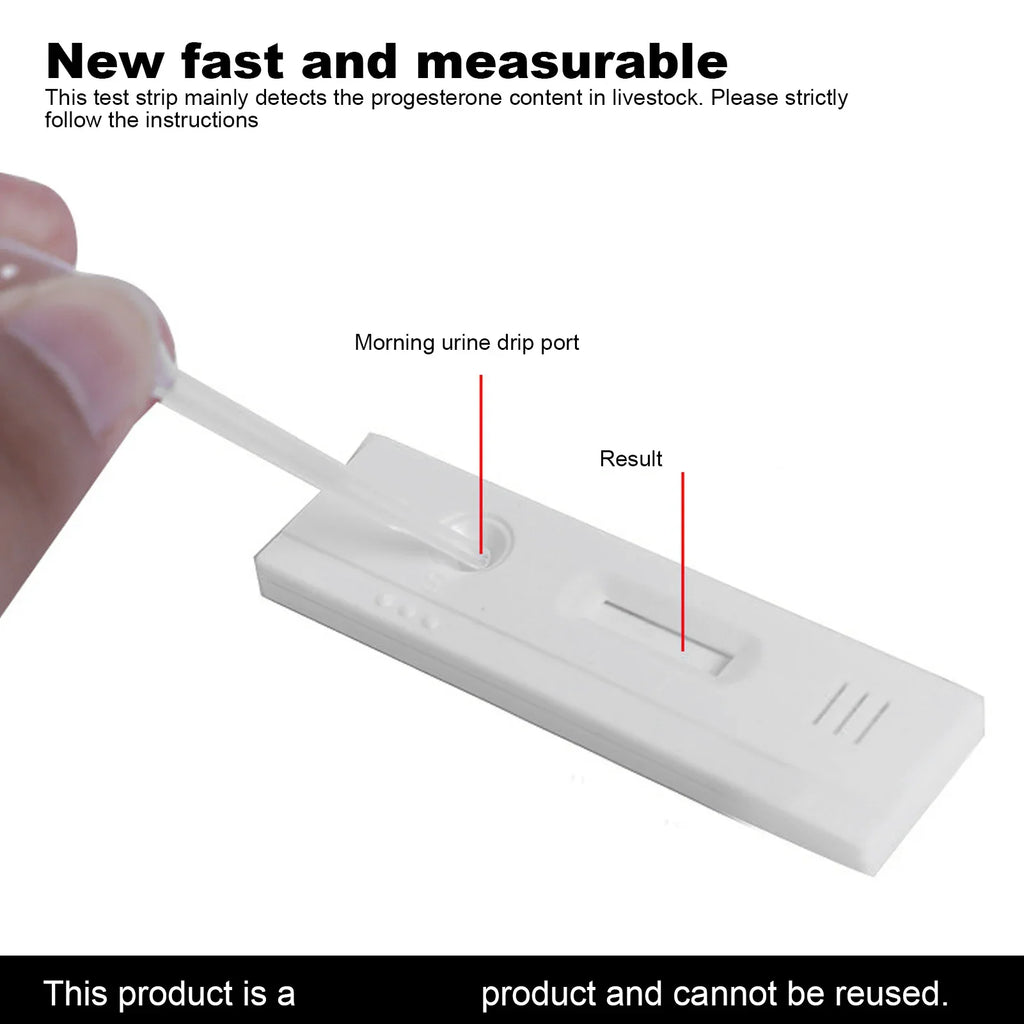 Pig Pregnancy Test Strips | Rapid Progesterone Detection 10pk Livestock Test Strips Qme