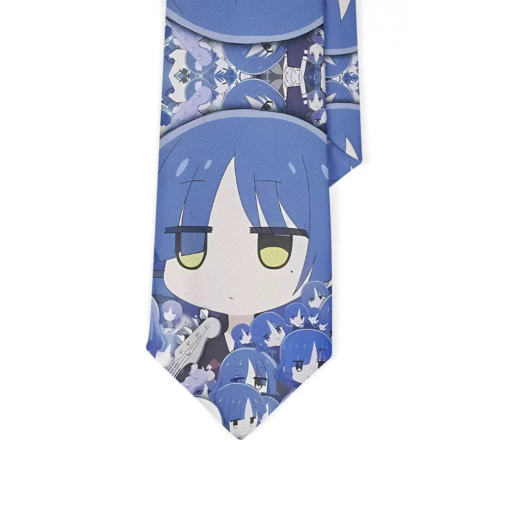 Anime Girl Necktie | Novelty Party & Wedding Shirt Suit Novelty Necktie Qme