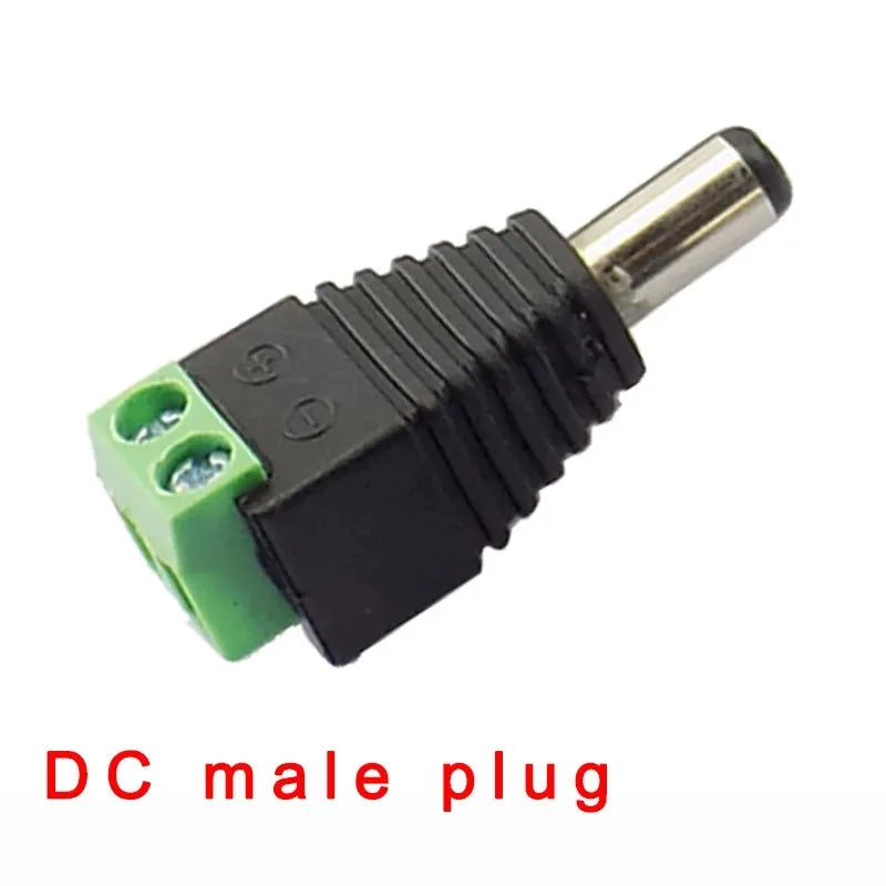 DC Power Plug Socket 5.5mm x 2.1mm Male Female Connector DC Barrel Connector Qme