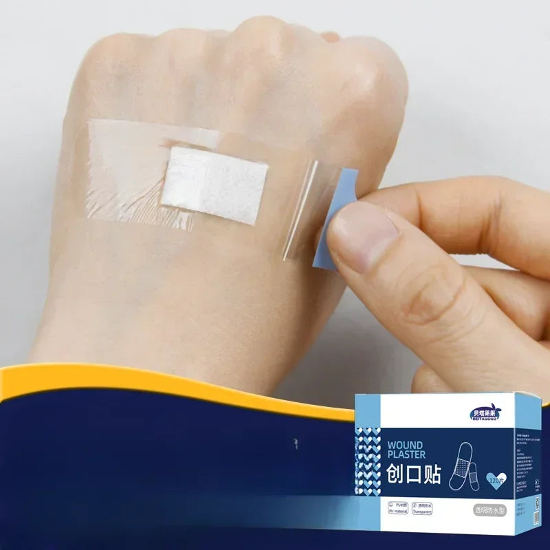 Transparent Waterproof Adhesive Bandages 120pcs – Kids & Adults Adhesive Bandages Qme