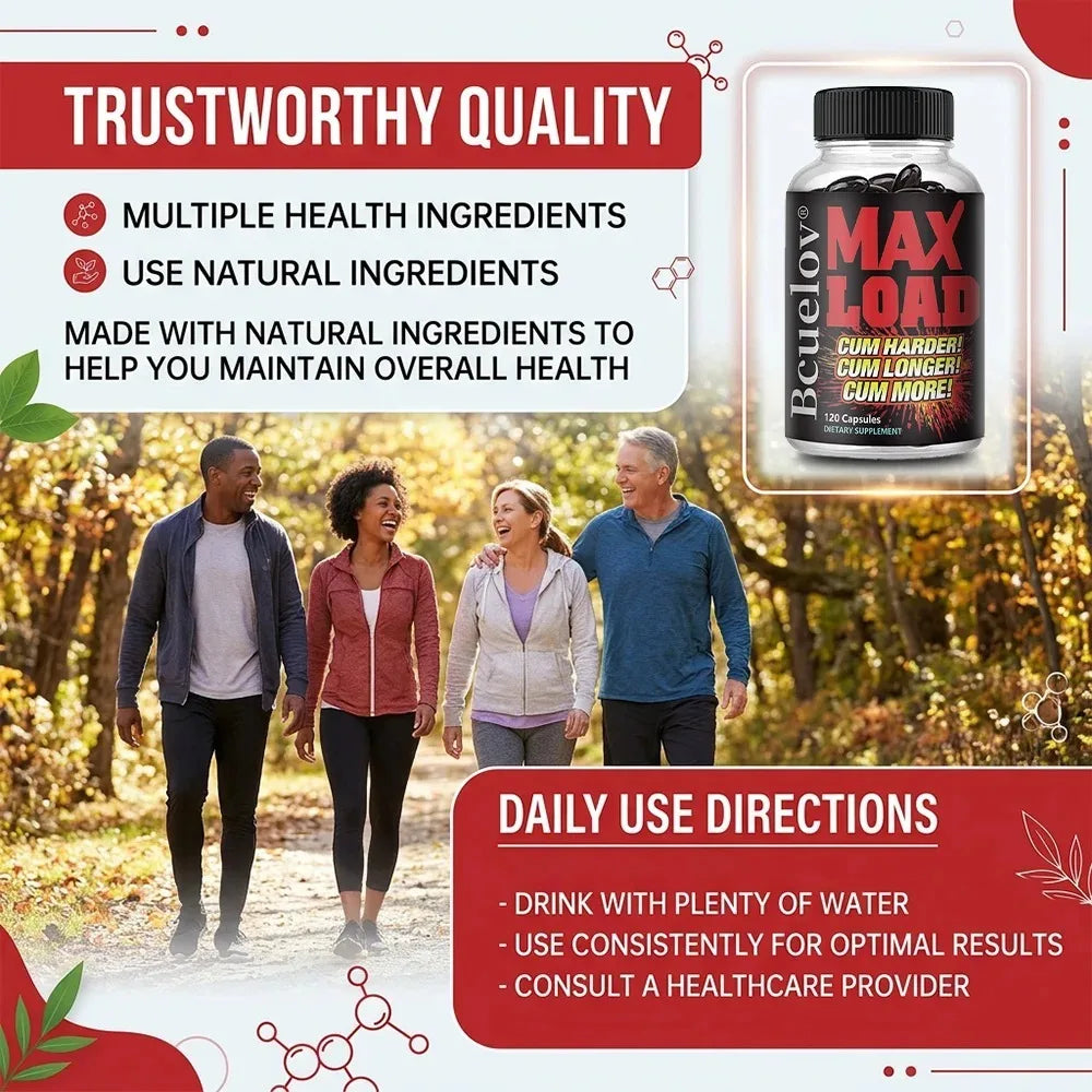 VITALXTRA Men's Maca Energy & Endurance Supplement | Non-GMO Men's Supplement Qst