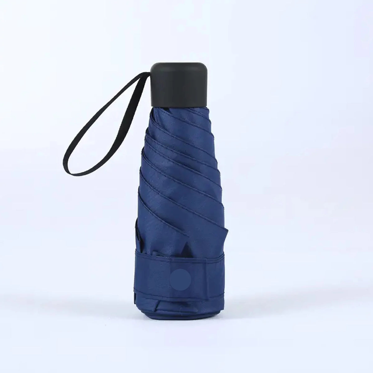 Compact 6-Fold Mini Umbrella – Portable Sun & Rain, Multi-Color Folding Mini Umbrella Qst Blue 6K Iron