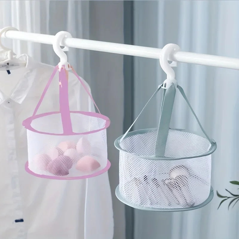 Mini Egg Drying Mesh Bag – Makeup Brush & Sponge Holder Makeup Brush Organizer Qme