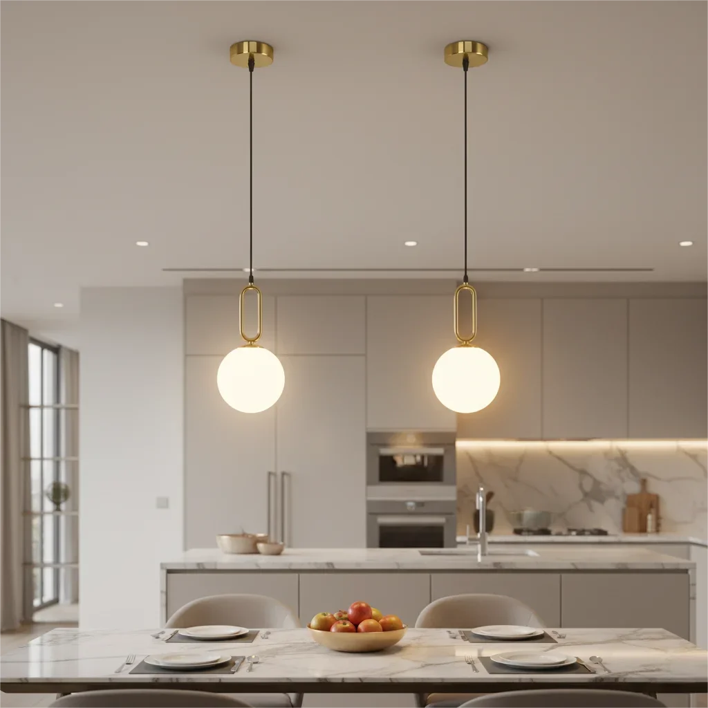 Nordic Minimalist Modern Pendant Light – Glass Stone Ceiling Lamp Pendant Ceiling Light Qme