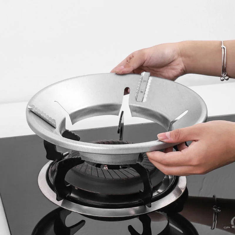 Fireproof Gas Stove Windshield Ring | Anti-Skid Energy Saver Stove Windshield Ring Qme