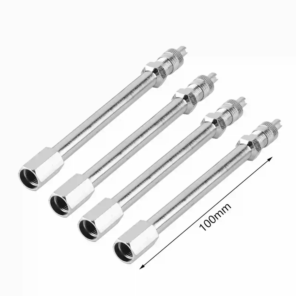 Chrome Tyre Valve Extension Rod – Car Truck Lorry Adapter Valve Stem Adapter Qme