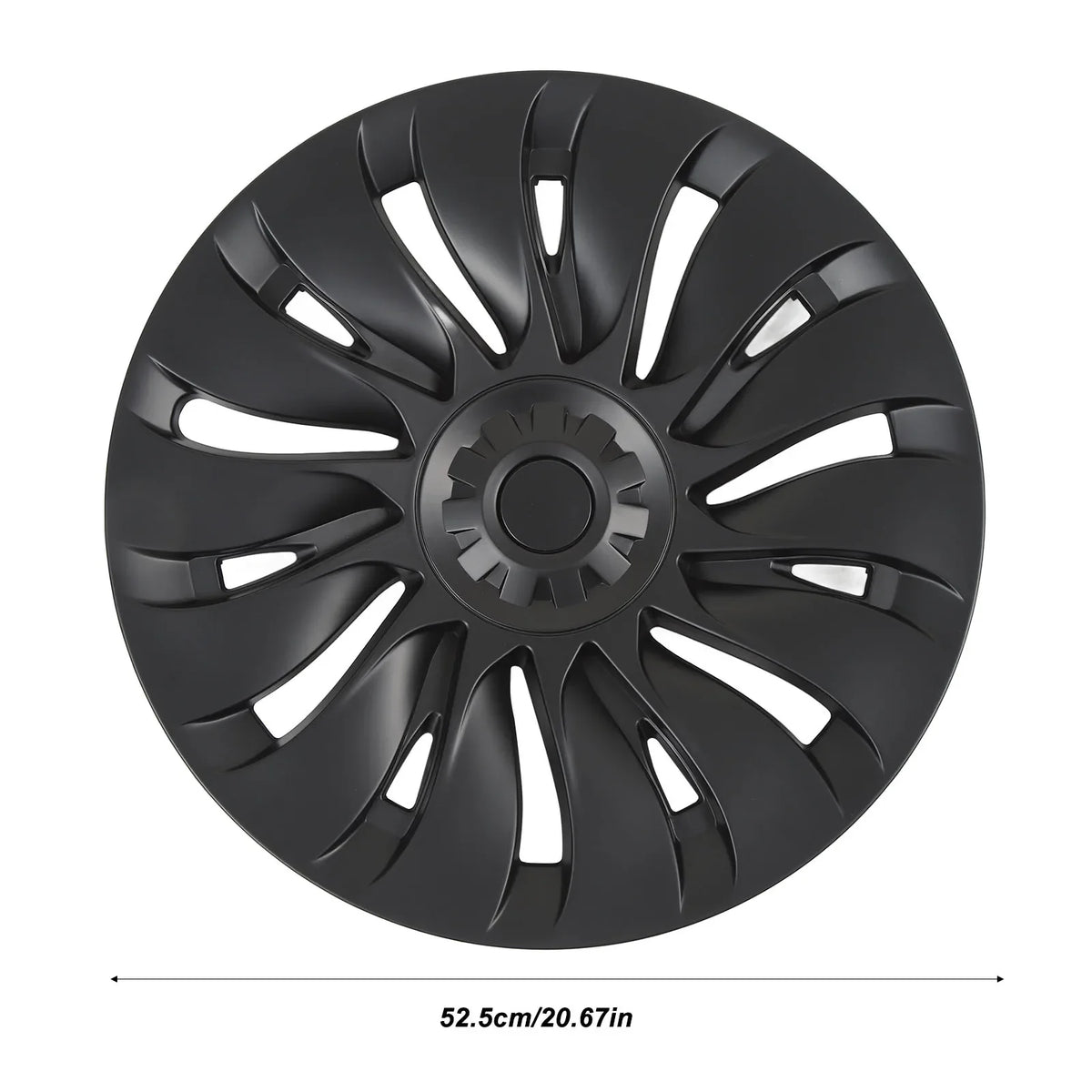 Matte Black 19" Wheel Hub Covers for Tesla Model Y (4pcs) Wheel Hub Covers Qme