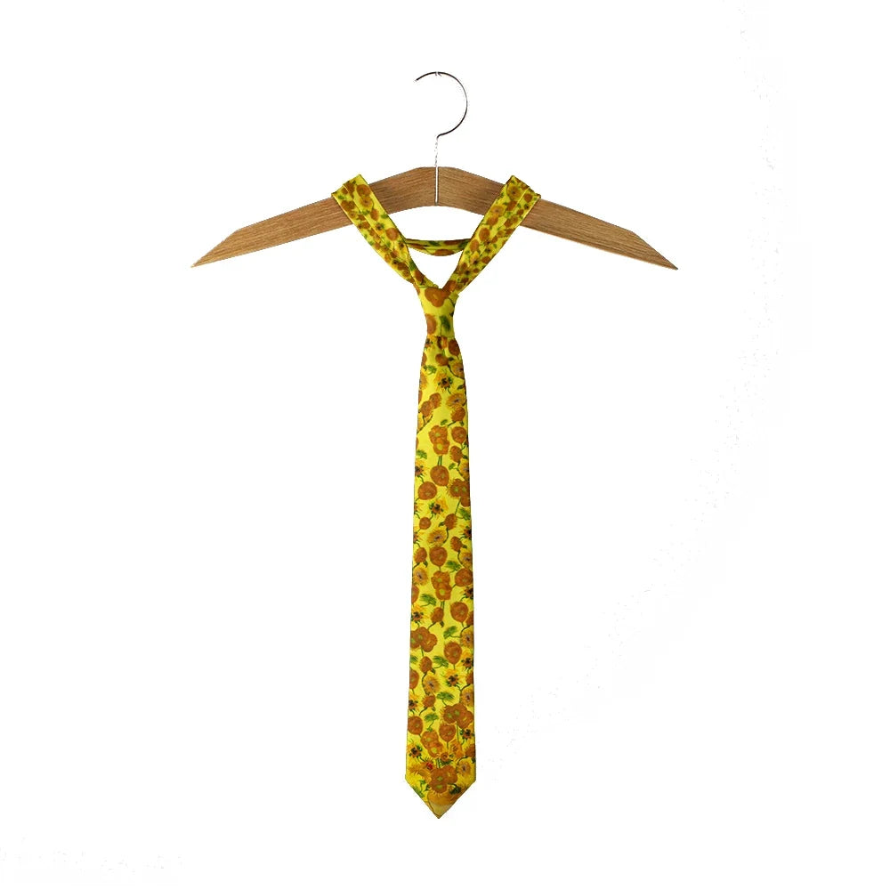 Men's 3D Oil Painting Novelty Necktie | Wedding & Party Tie Novelty Necktie Qme