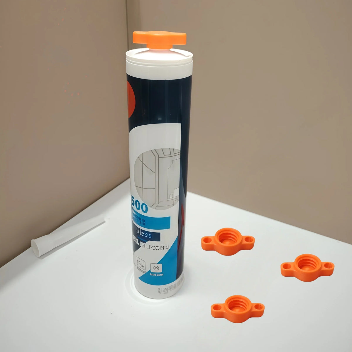 3-Piece Glass Glue Sealant Tube Sealing Covers – Durable Sealant Tube Caps Qme