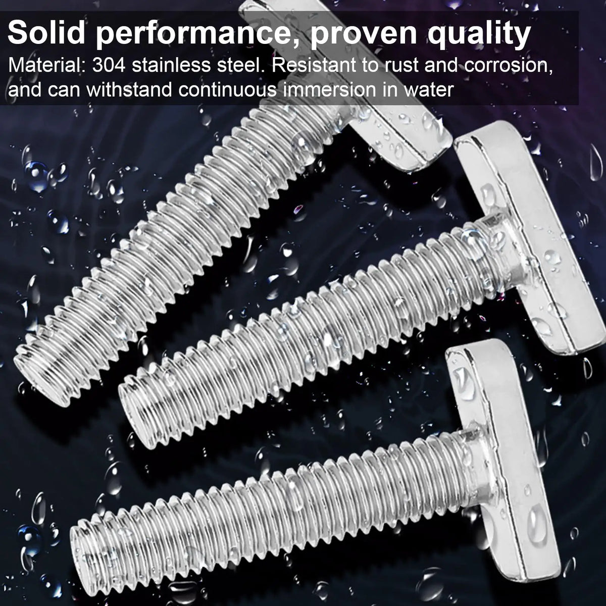 Stainless Steel T-Slot Hammer Head Bolts | Heavy-Duty Track Screws T-Slot Bolts Qme