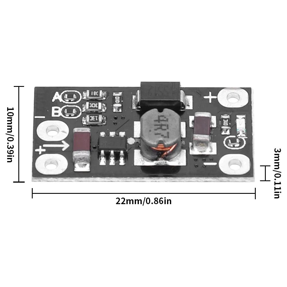 Mini DC Boost Converter Board 3.7V–12V Step-Up Module | 5V 8V 9V DC Step-Up Converter Qme