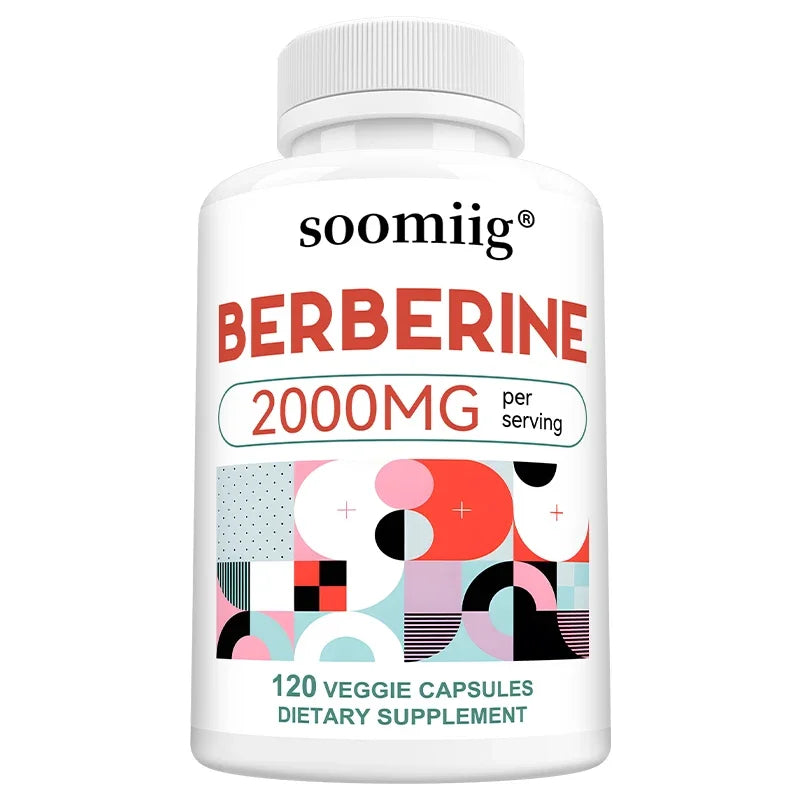 Berberine Extract Supplement 120 Capsules – Heart & Gut Health Herbal Supplement Qst 120 count-1 bottle