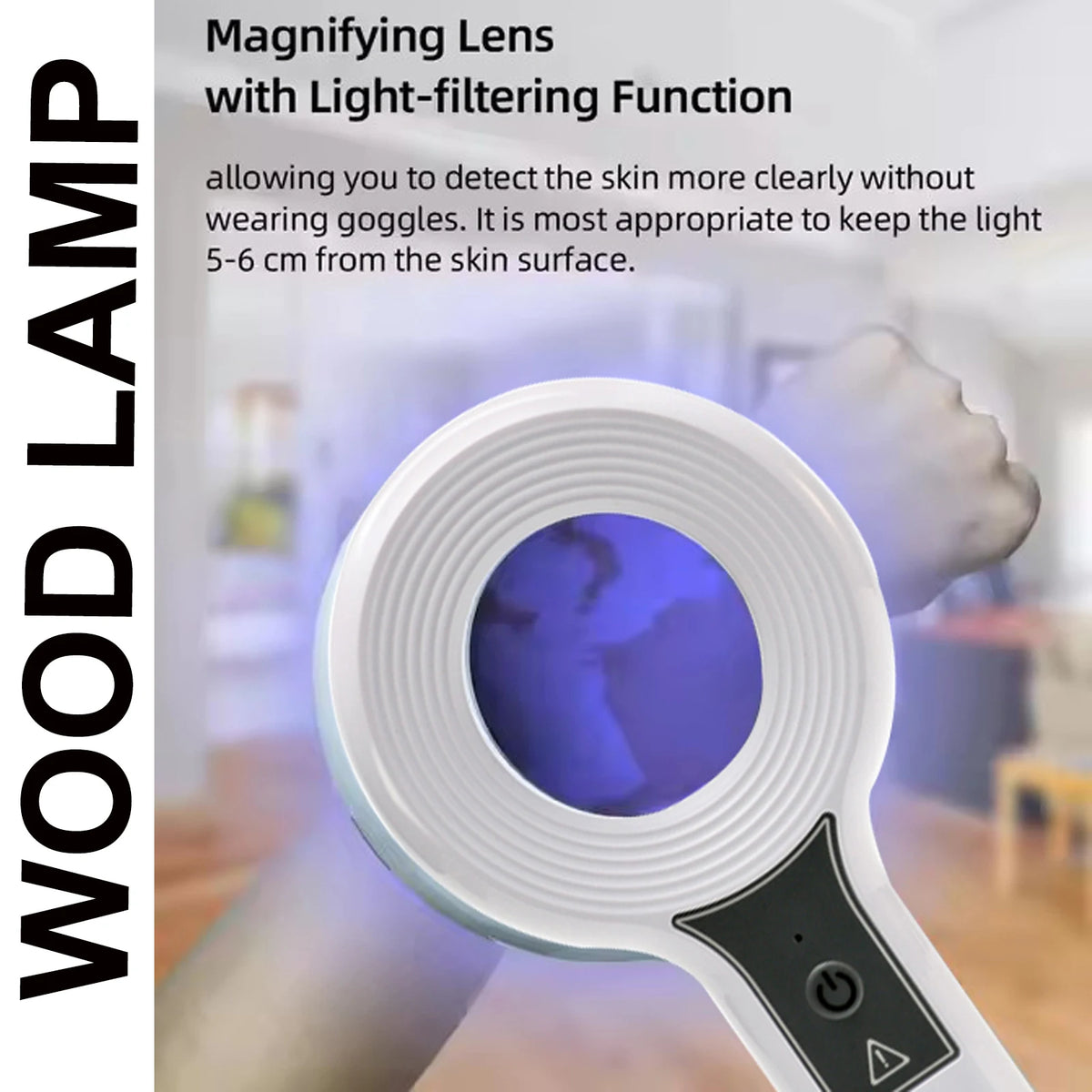 Wood's Lamp UV Skin Analyzer – Portable USB Rechargeable Tool UV Skin Analyzer Qst