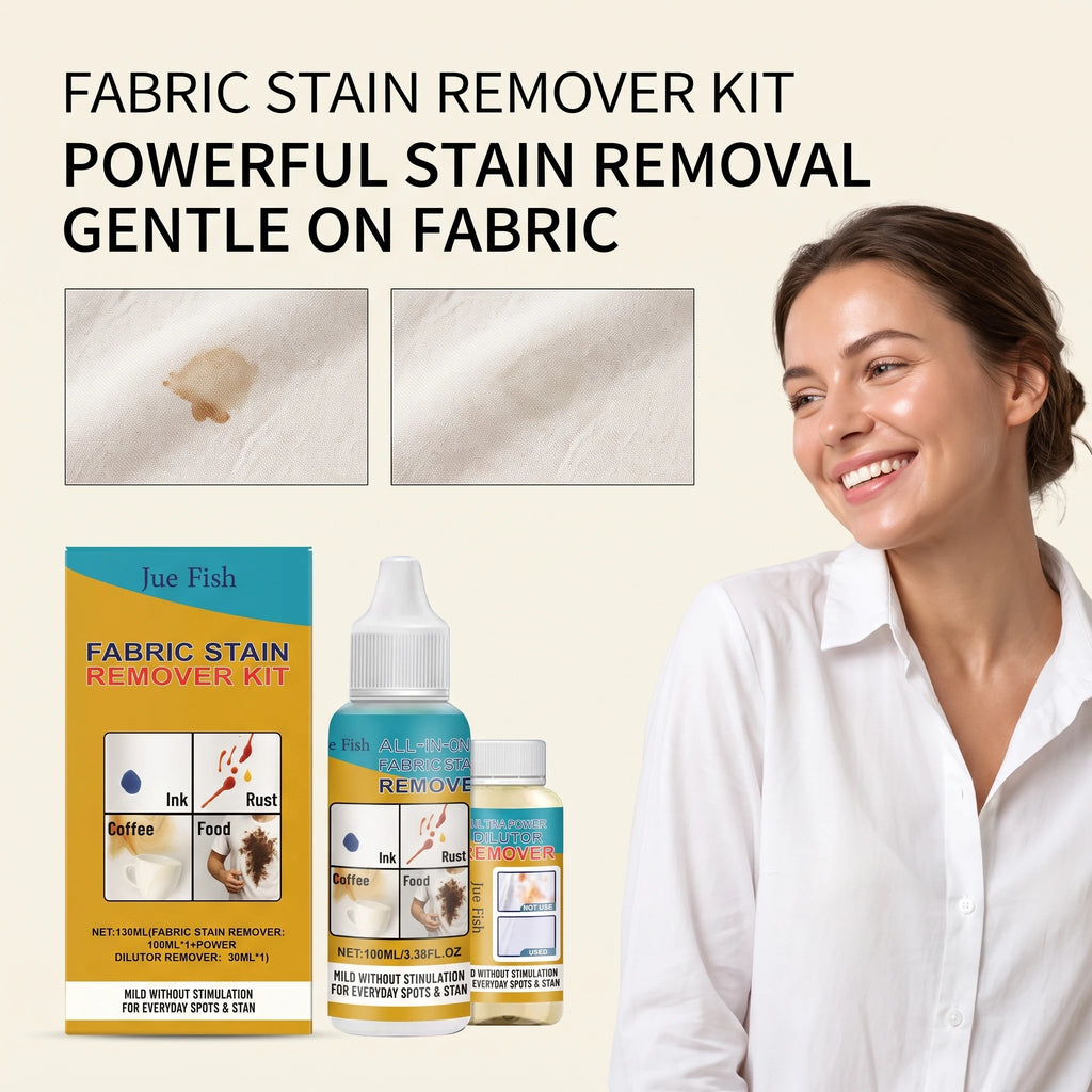 130ml Fabric Stain Remover Kit – Brightening & Softening Fabric Stain Remover Qst