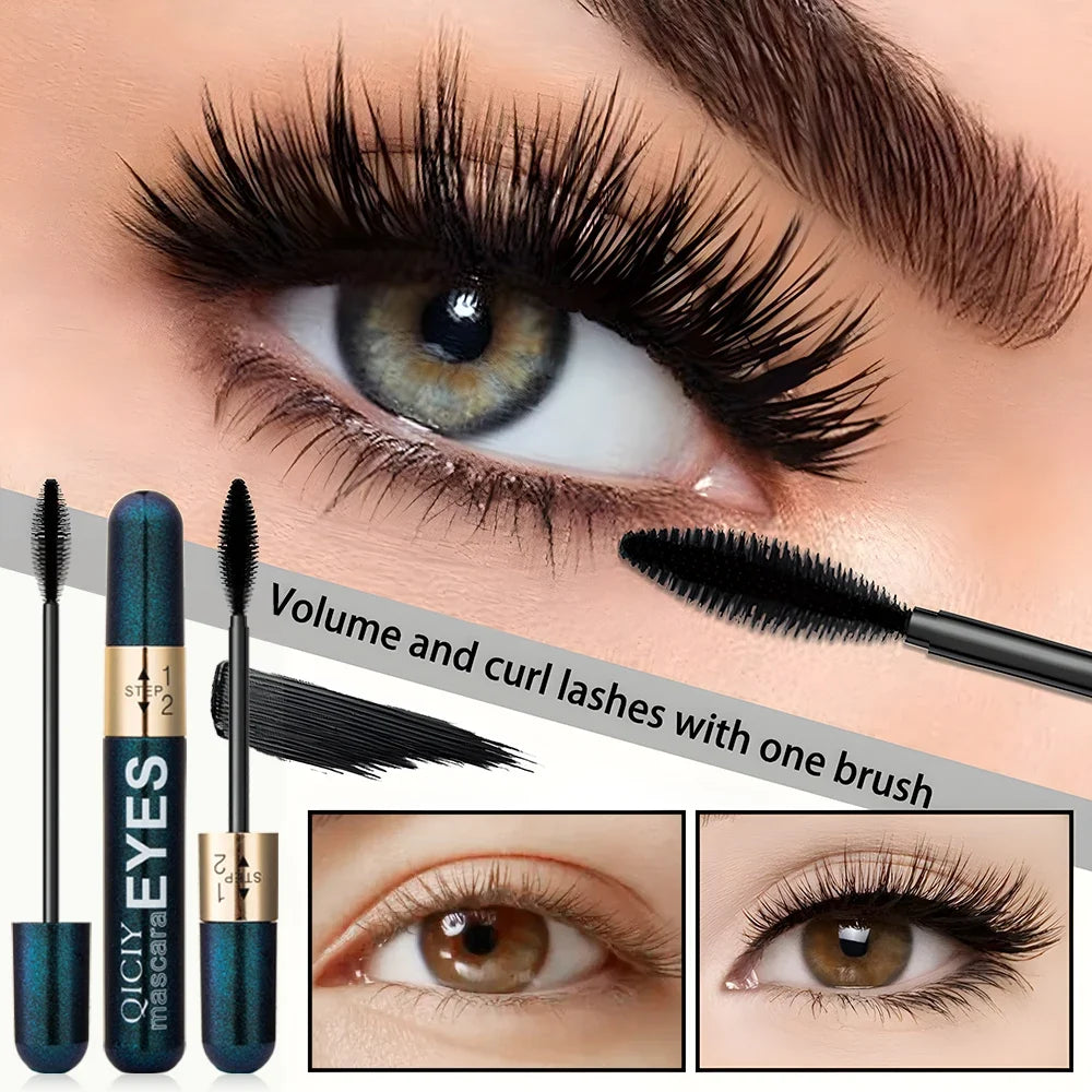 Slim Curly Black Waterproof Mascara – Long-Lasting Makeup Waterproof Mascara Qme