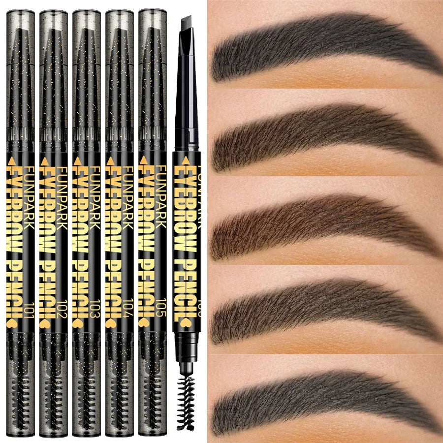 Double-Head Waterproof Eyebrow Pencil – 5 Shades | Qme Eyebrow Pencil Qme