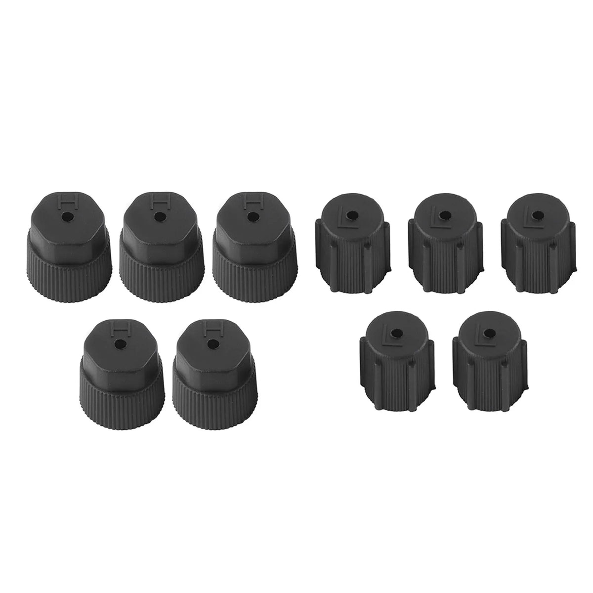 Universal AC Refrigerant Charging Port Covers – 10-Pack ABS AC Port Cover Qme