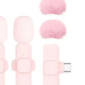 Mini Pink Wireless Lavalier Mic for Phone, Camera & Live Wireless Lavalier Mic Qme Default Title
