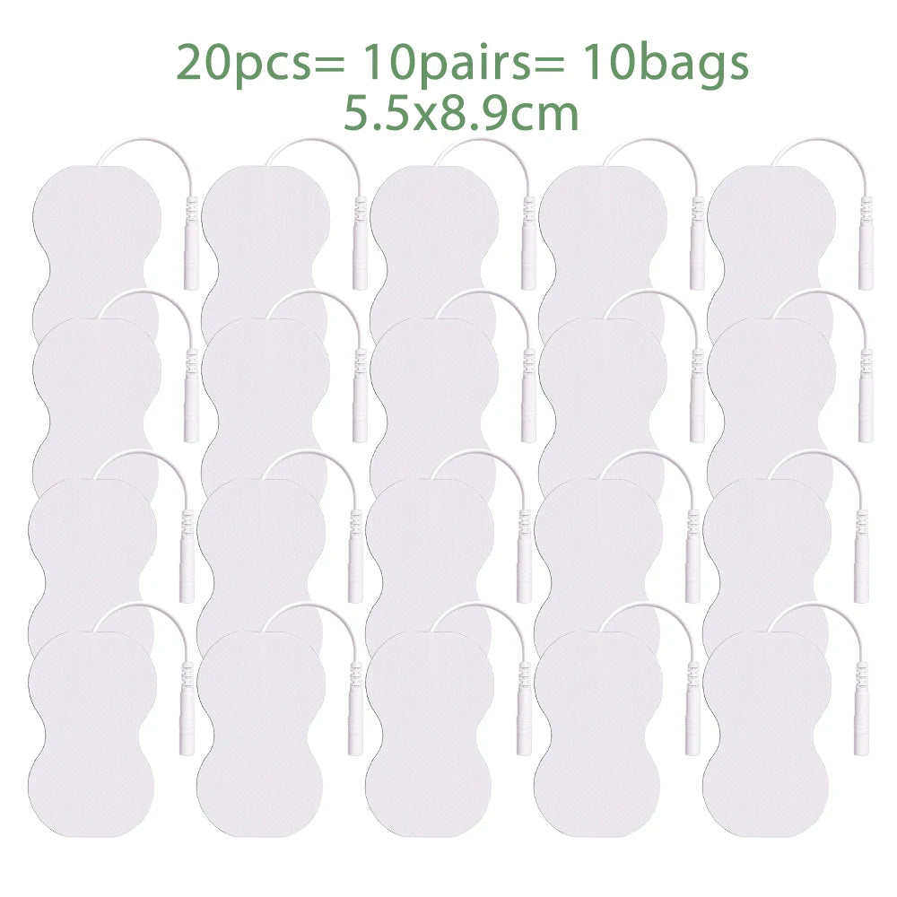 TENS EMS Reusable Electrode Pads – Self-Adhesive Gel 10/20 Pcs Electrode Pads Qst 20Pcs