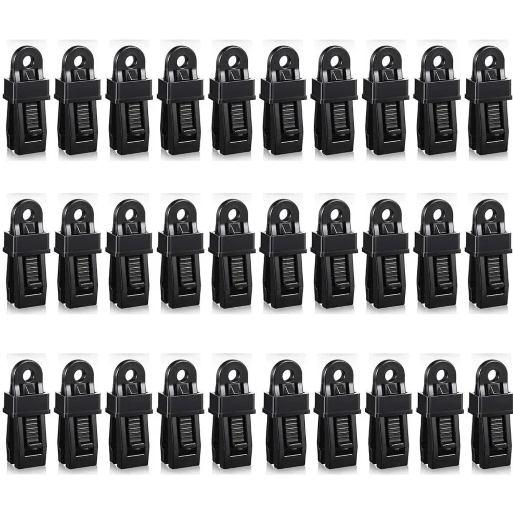 Windproof Tent Fixing Clips – Canopy & Tarpaulin Clamps Tent Fixing Clips Qme 30pcs