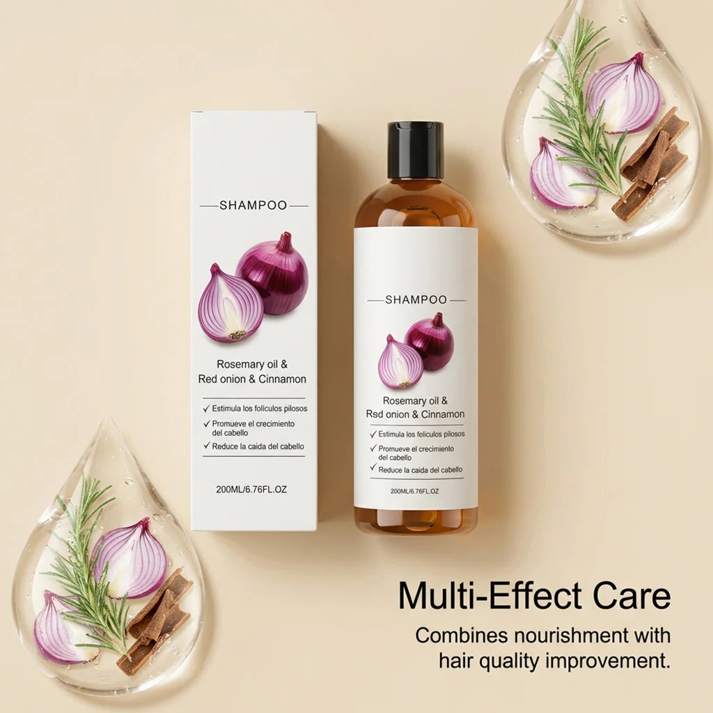 Red Onion Rosemary Shampoo – Scalp & Hair Growth 200ml Hair Growth Shampoo Qst
