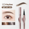 2Points Waterproof Eyebrow Pencil – Long-Lasting Thin Brow Pen Eyebrow Pencil Qme 02 Gray Brown