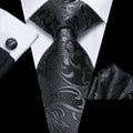 Men's 3-Piece Set: Cufflinks & Pocket Handkerchief – Wedding Formal Accessory Set Qme DPTH-LDSN3952