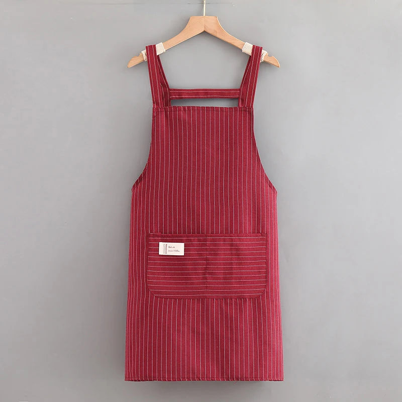 Oil-Proof Sleeveless Hanging Neck Kitchen Apron – Breathable Kitchen Apron Qst