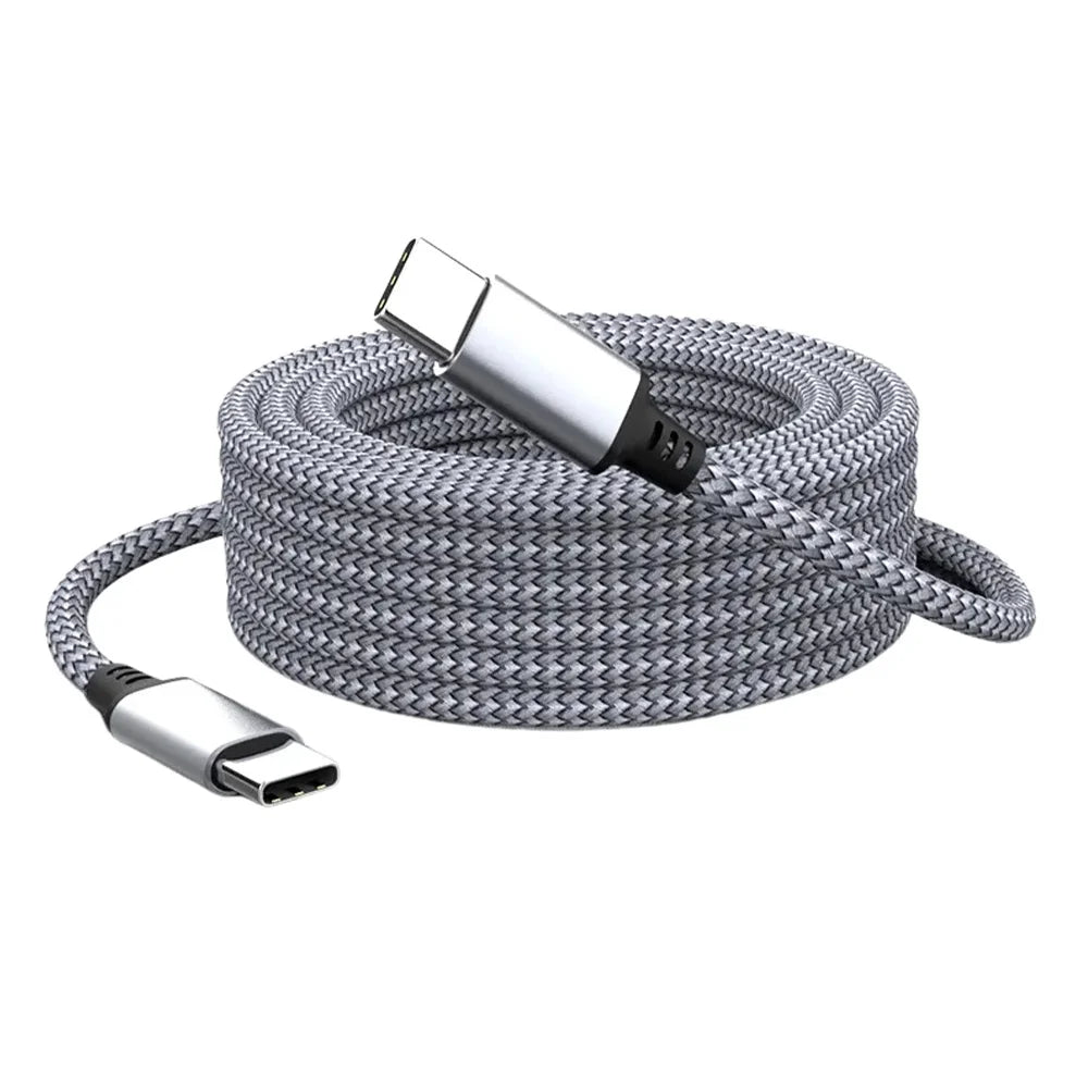 USB-A to USB-C 90° Fast Charging Cable 60W | 1m–8m USB Charging Cable Qme Type C to Type C 1m