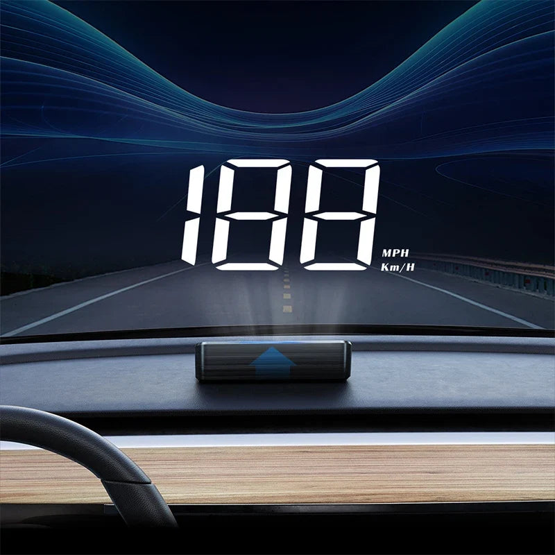GPS HUD Head-Up Display – Digital Car Speedometer GPS HUD Speedometer Qme